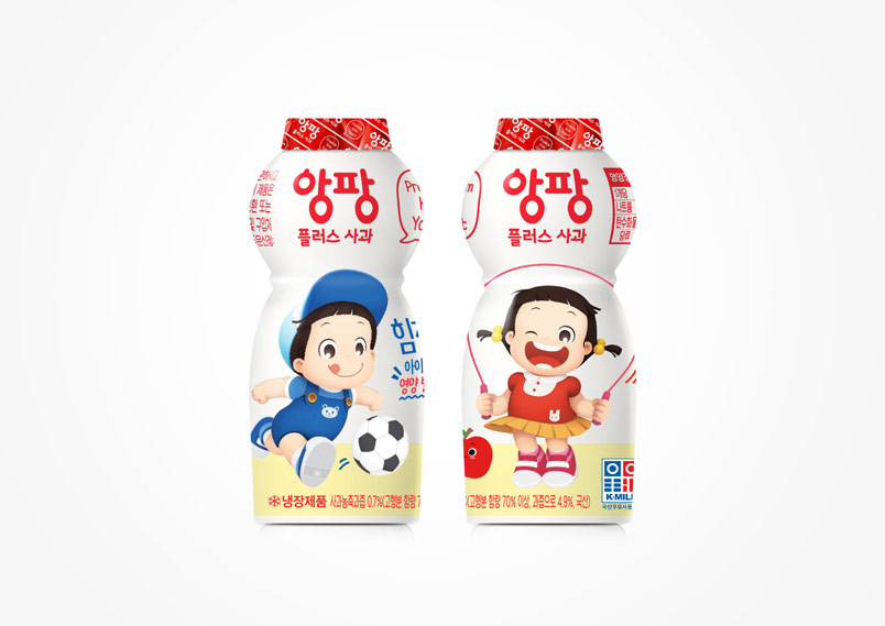 서울우유 - 앙팡 요구르트 패키지디자인